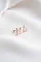 Heliophilia Silver Pendientes de Plata de Ley 925 Oro Rosa y Blanco
